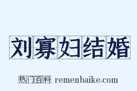 刘寡妇结婚是什么意思的图片